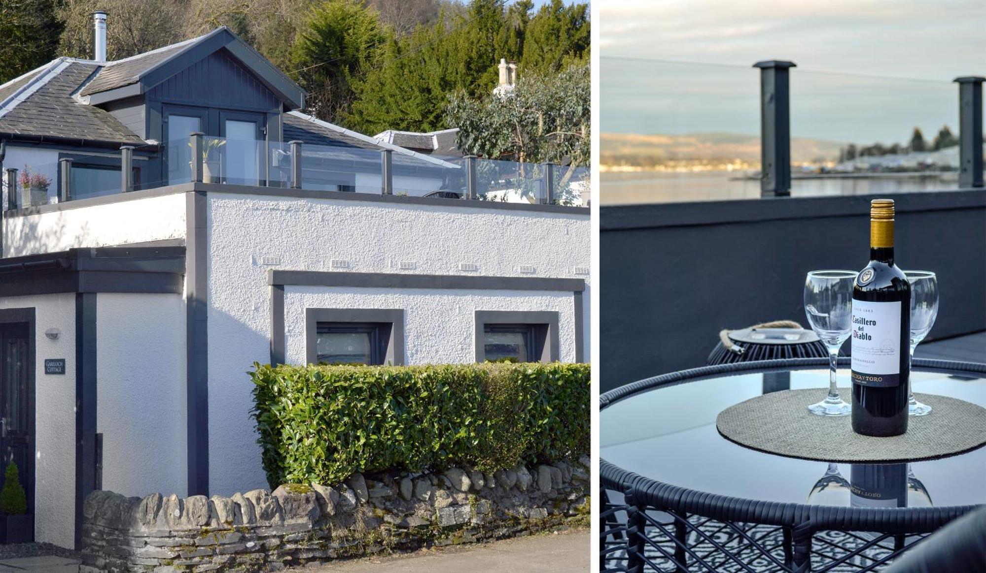 Cosy Lochside Cottage With Mountain And Sea Views Clynder Buitenkant foto